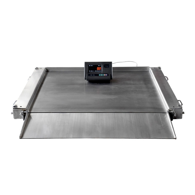 Stainless steel ultra-low double deck platform scale